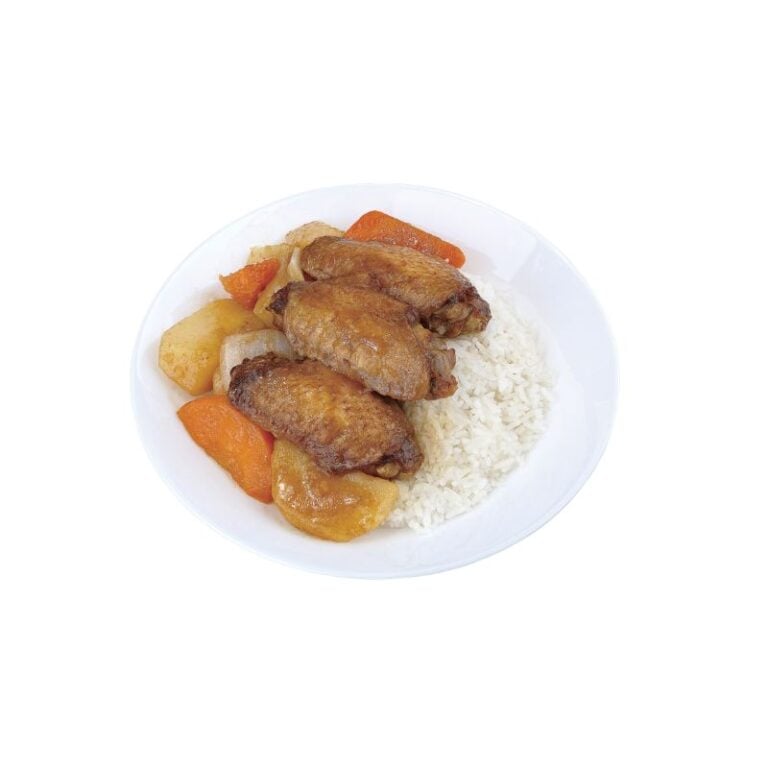洋蔥薯仔炆雞翼飯